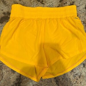 DSG Bright Yellow Athletic Running Shorts